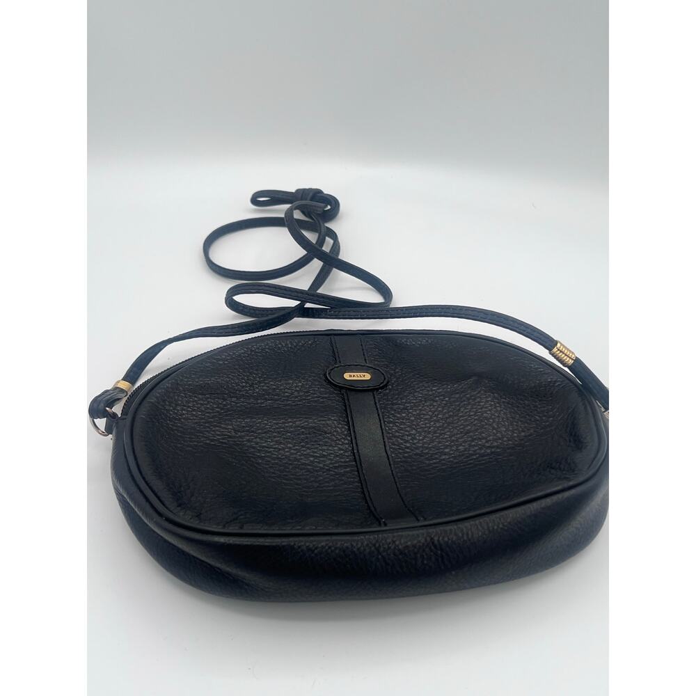 Vintage Bally Black Leather Crossbody Bag - Picture 2 of 6